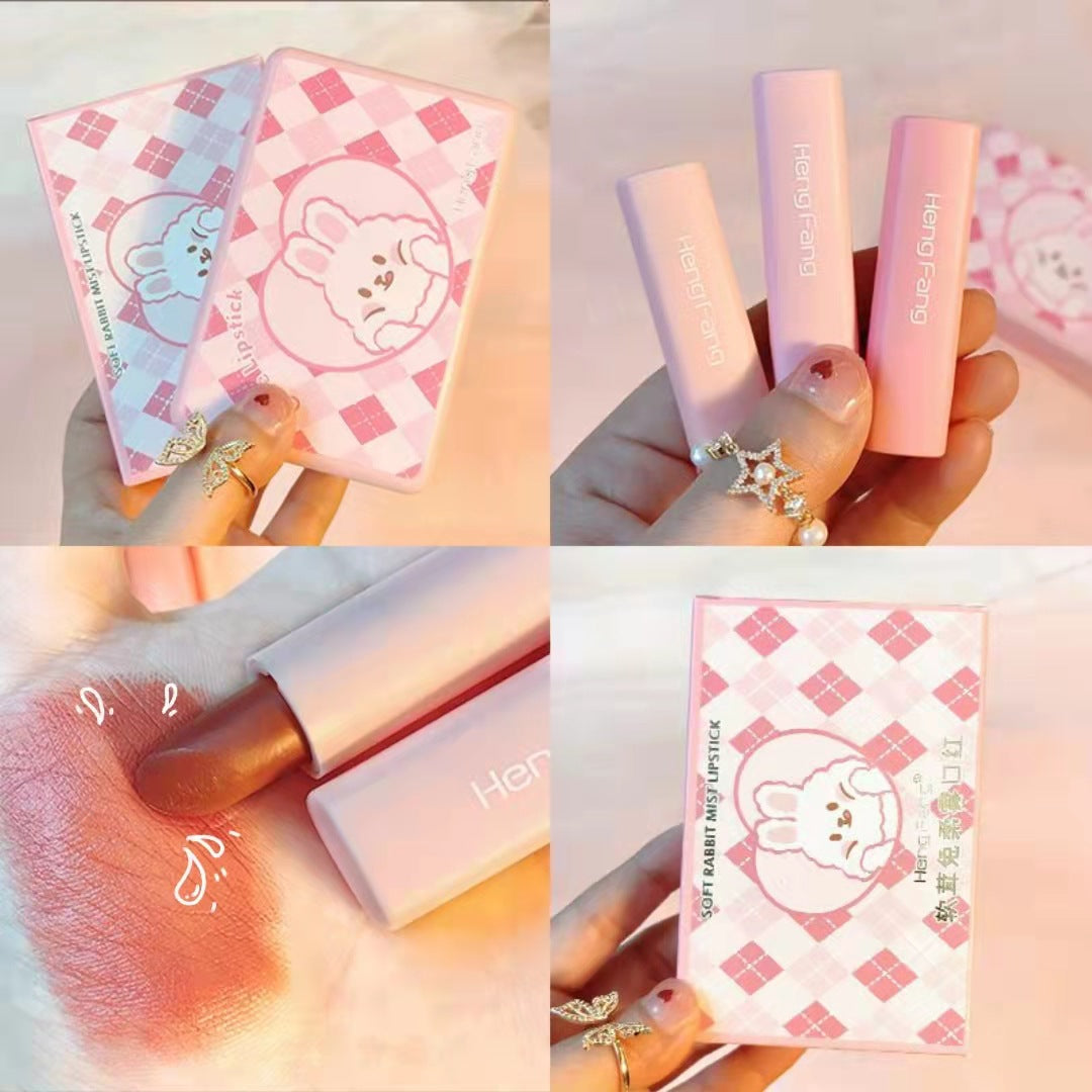 Soft Velvet Rabbit Soft Mist Lipstick Matte Mist Face Six-piece Box Set Portable