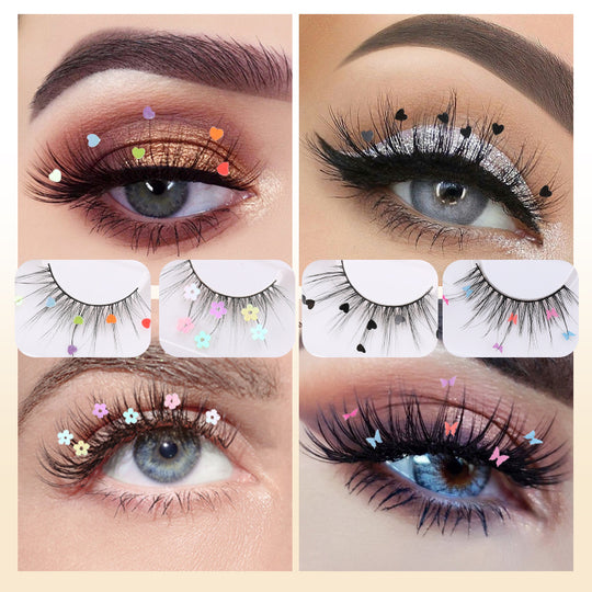 Chemical Fiber Performance Sequin False Eyelashes