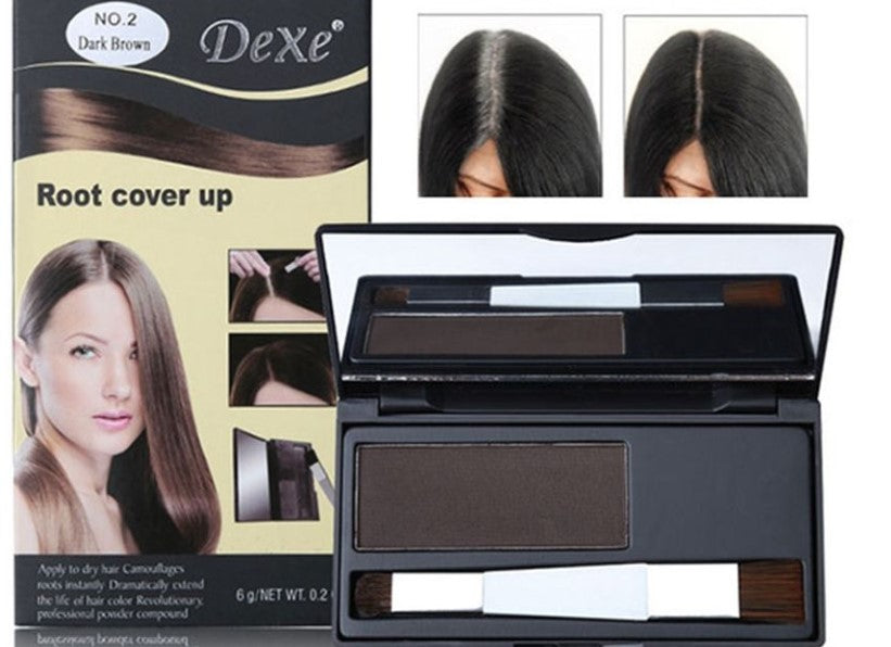 Dexe new powder box disposable dyed hair makeup hair dye pen