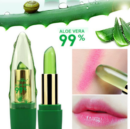 Aloe Vera Gel Color Changing Lipstick Gloss Moisturizer Anti-drying