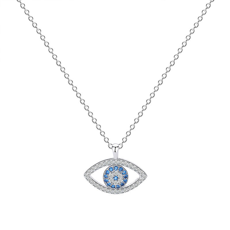 S925 Sterling Silver Jewelry Atmospheric Demon Eye Necklace