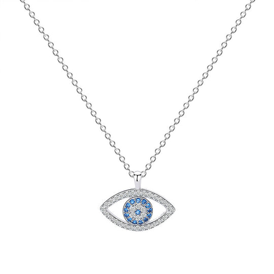 S925 Sterling Silver Jewelry Atmospheric Demon Eye Necklace