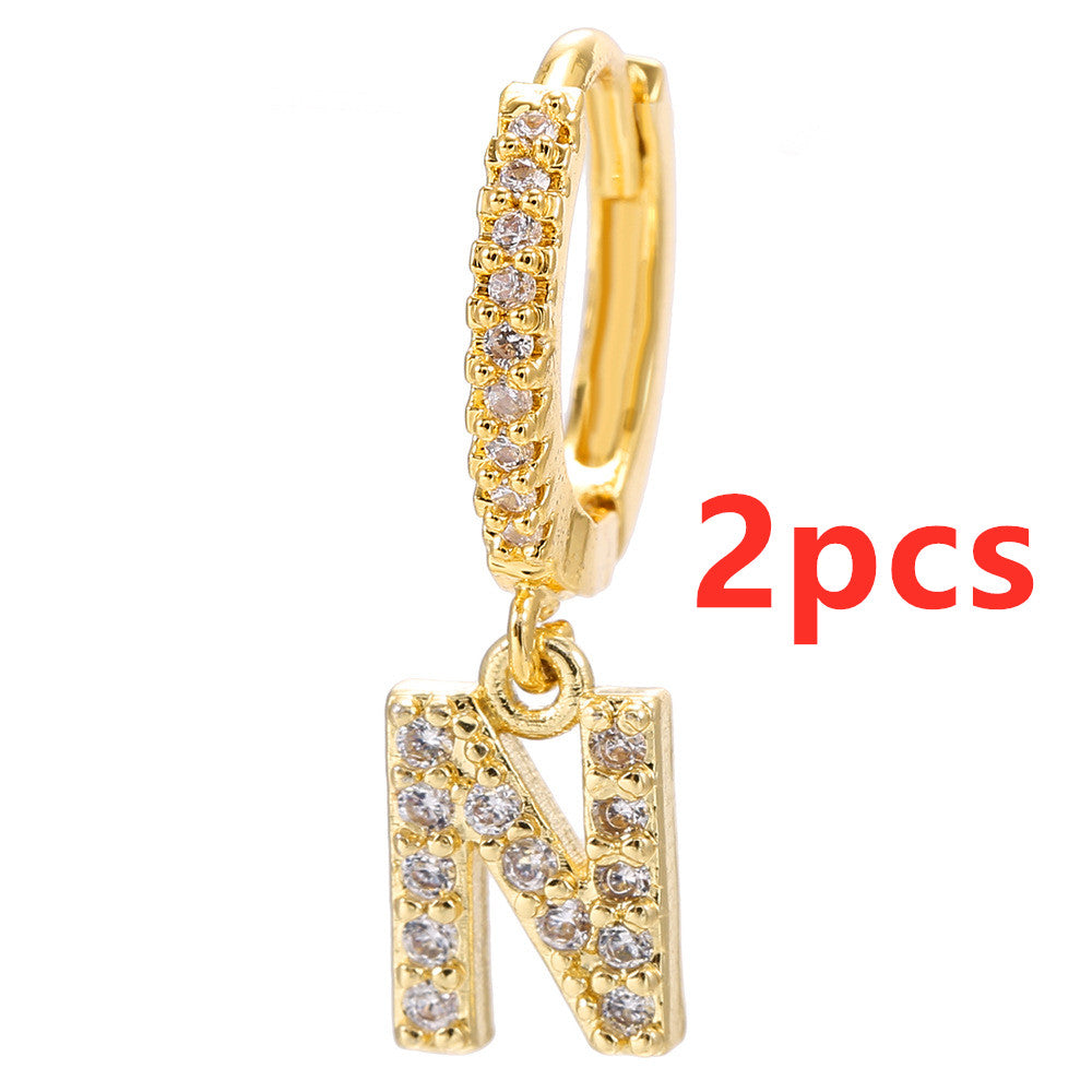 26 Letter Earrings Jewelry