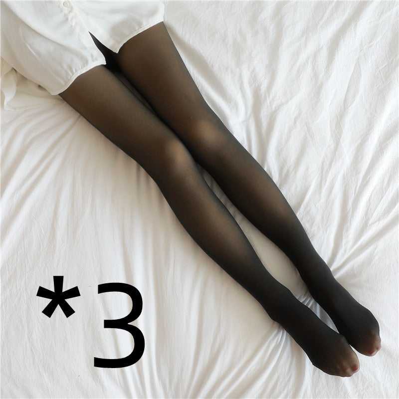 Fleece Pantyhose Women Fleece Lined Pantyhose Thermal Winter Tights