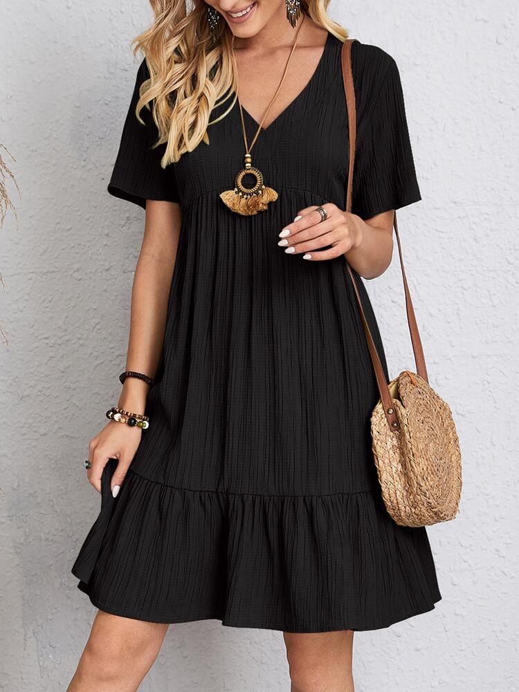 Women's Loose Casual Short-sleeved Corset Dress