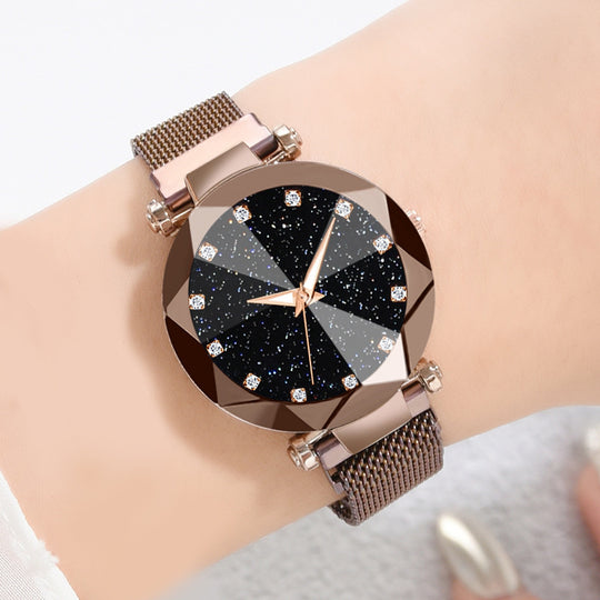 Starry Sky Face Ladies Casual Fashion Watch Set Bracelet Watch