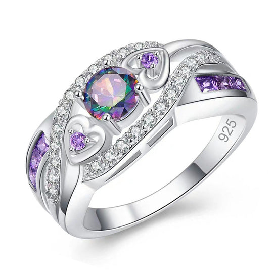 Purple Diamond Ring Europe and America