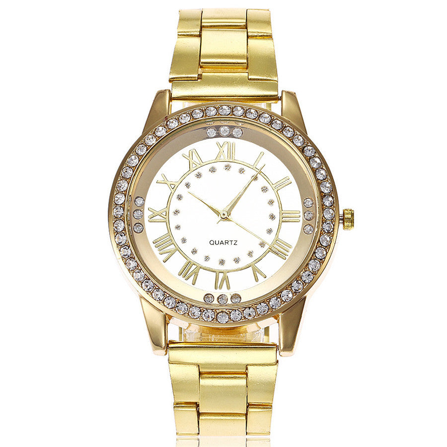 Vansvar Brand Rose Gold Watch Luxury Women  Casual Watch