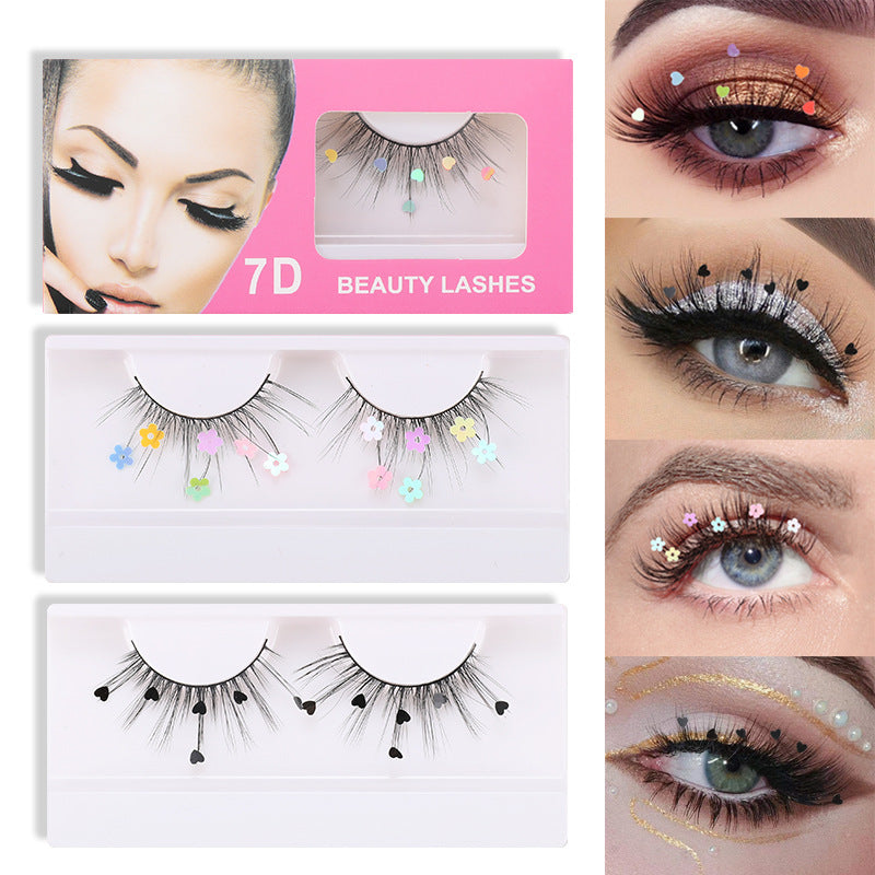 Chemical Fiber Performance Sequin False Eyelashes