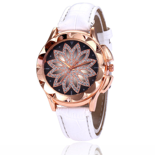 Rhinestone cross ladies belt watch foreign trade explosion