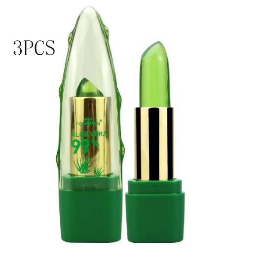 Aloe Vera Gel Color Changing Lipstick Gloss Moisturizer Anti-drying