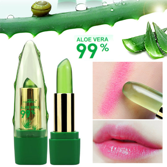 Aloe Vera Gel Color Changing Lipstick Gloss Moisturizer Anti-drying