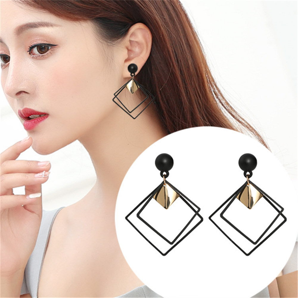 Long Hanging Earrings for Women Simple Hollow Hyperbole Earings