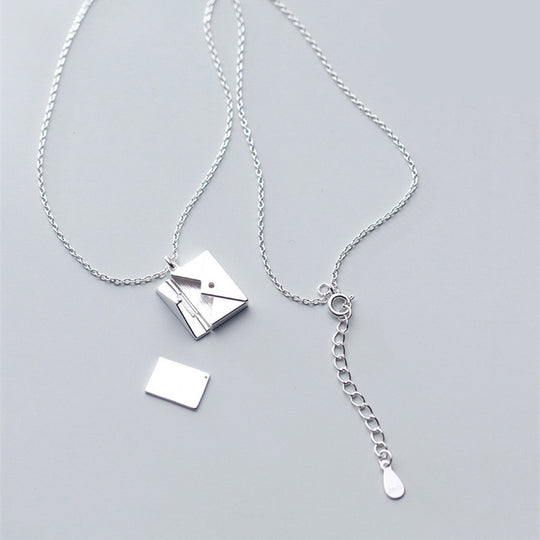 Fashion Jewelry Envelop Necklace Women Lover Letter Pendant