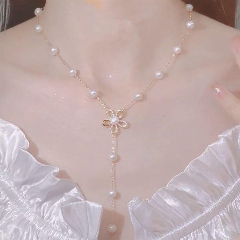 Freshwater Pearl Necklace Female Temperament Elegant