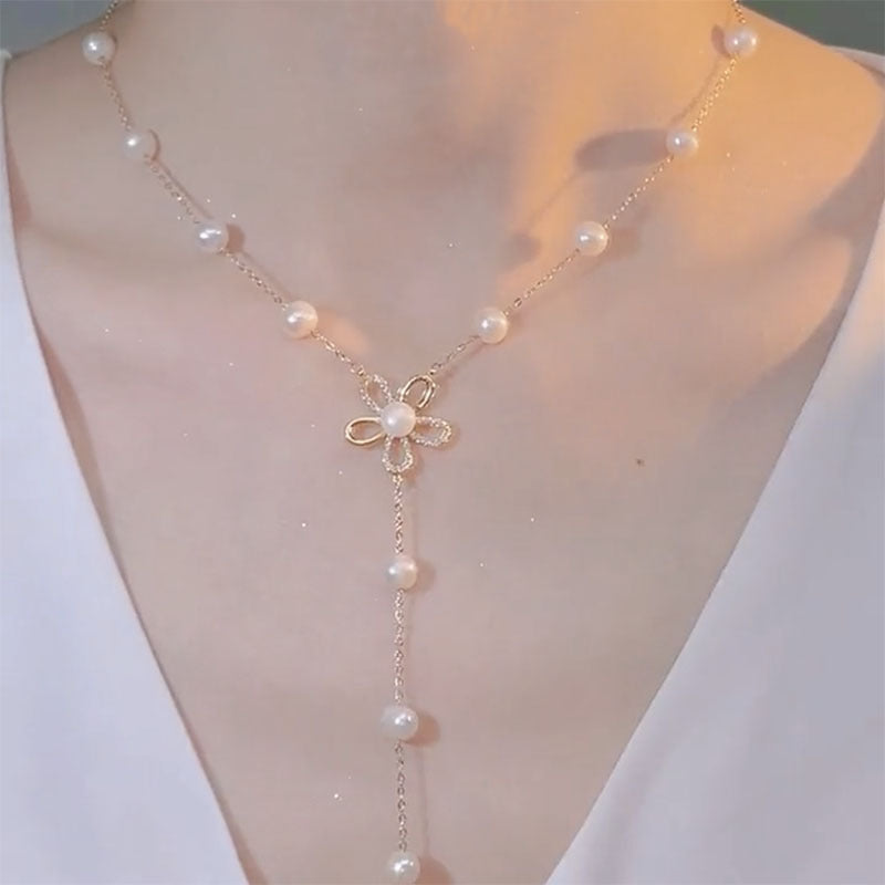 Freshwater Pearl Necklace Female Temperament Elegant