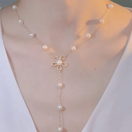 Freshwater Pearl Necklace Female Temperament Elegant