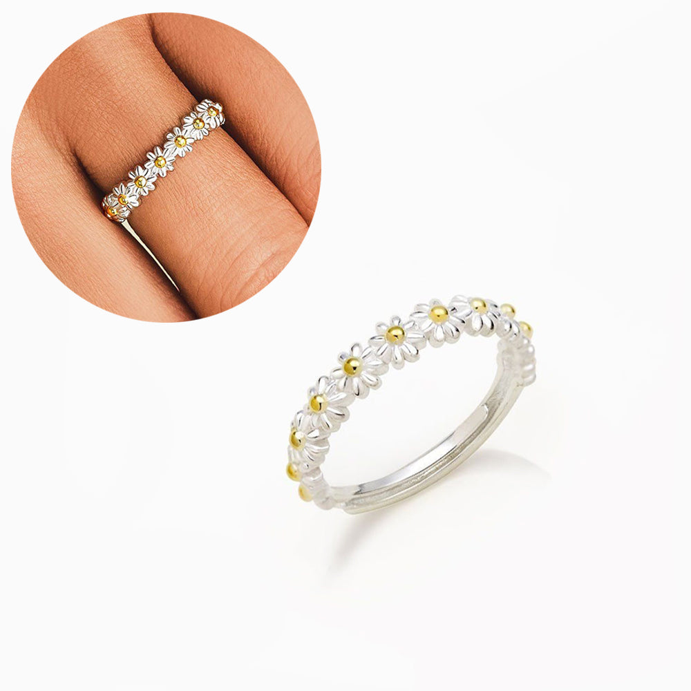 Fashion Sweet Little Daisy Ring Wild Flower Ring