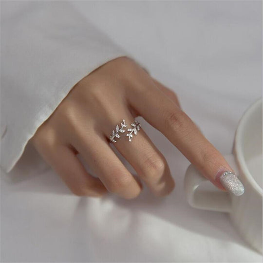 Branch Open Ring For Woman Fashion Spring Summer Jewelry