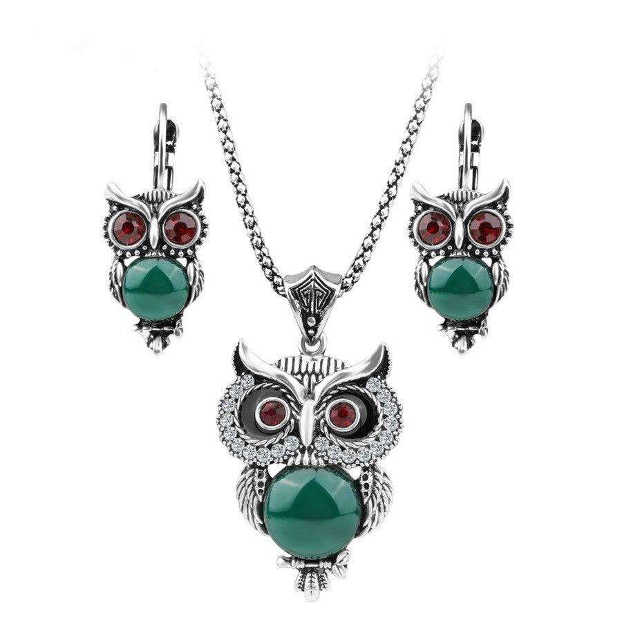 Creative Owl Jewellery Sets Necklaces Earrings Women Necklace