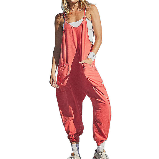 Women's Loose Sleeveless Jumpsuits Romper Jumpsuit