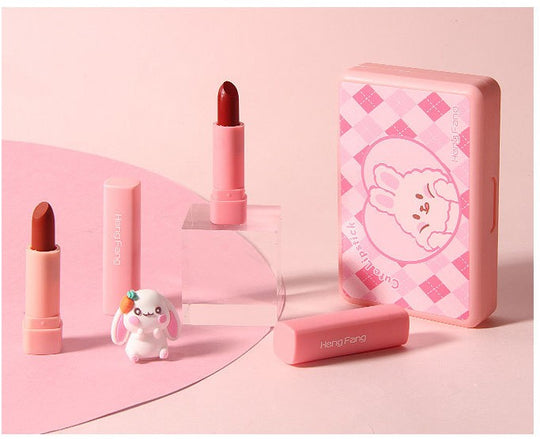 Soft Velvet Rabbit Soft Mist Lipstick Matte Mist Face Six-piece Box Set Portable