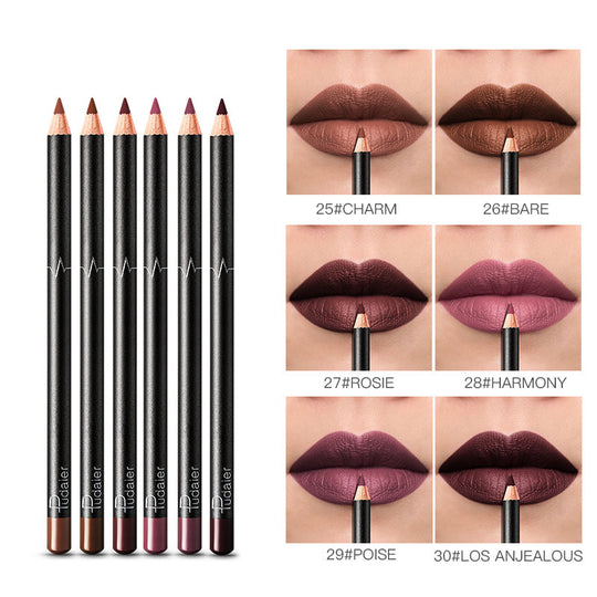 36 Color Lip Liner Waterproof Non-smudge Nude Color