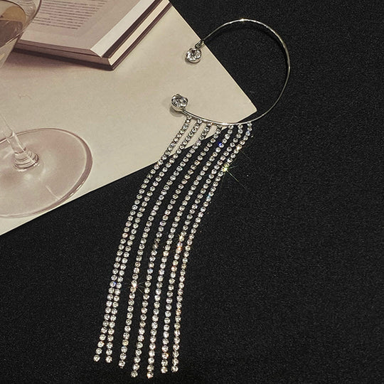 Fashionable And Simple Long Tassel Earrings