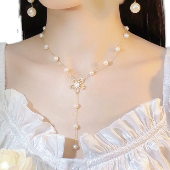 Freshwater Pearl Necklace Female Temperament Elegant