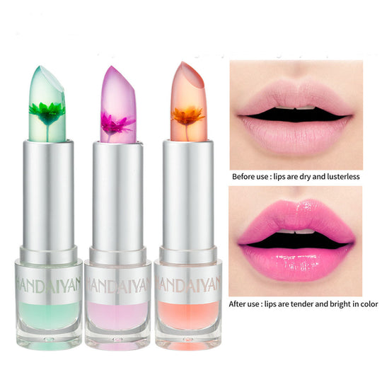 Flower Discoloration Moisturizing Lipstick