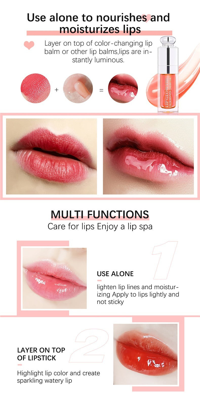 Moisturizing And Nourishing Lip Lacquer Transparent Toot Lip Gloss