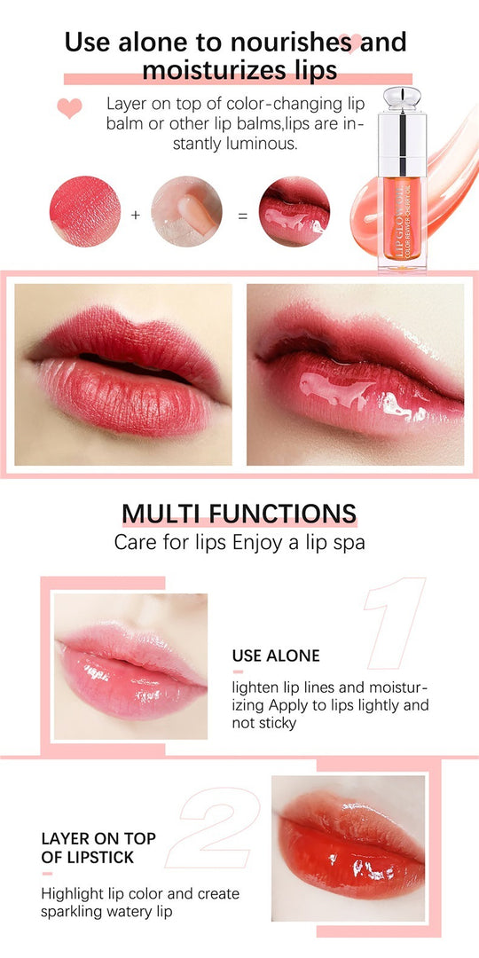 Moisturizing And Nourishing Lip Lacquer Transparent Toot Lip Gloss