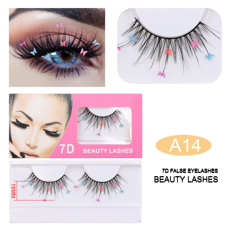 Chemical Fiber Performance Sequin False Eyelashes