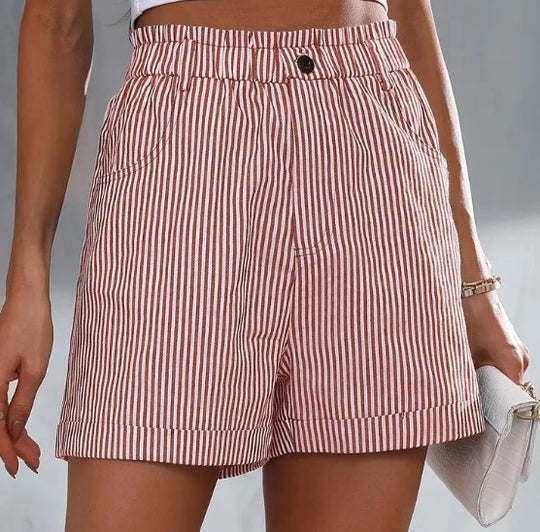 Women's Summer Striped Shorts