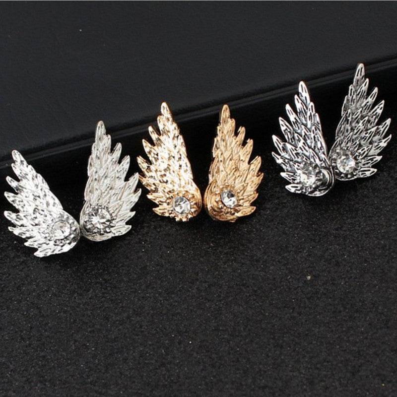 Angel Wings Women Earrings Inlaid Crystal Ear Jewelry Earring