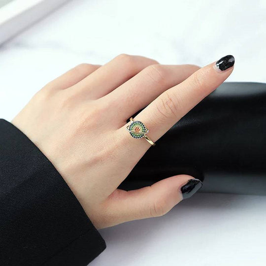 Personalized Design Planet Opening Female Rotating Ring