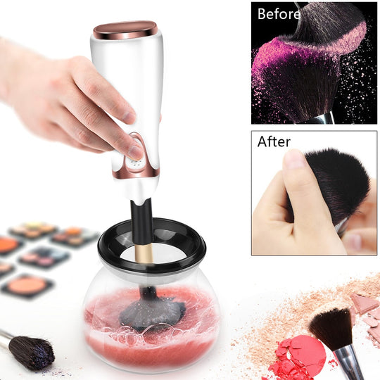 Automatic Make Up Brush Cleaner